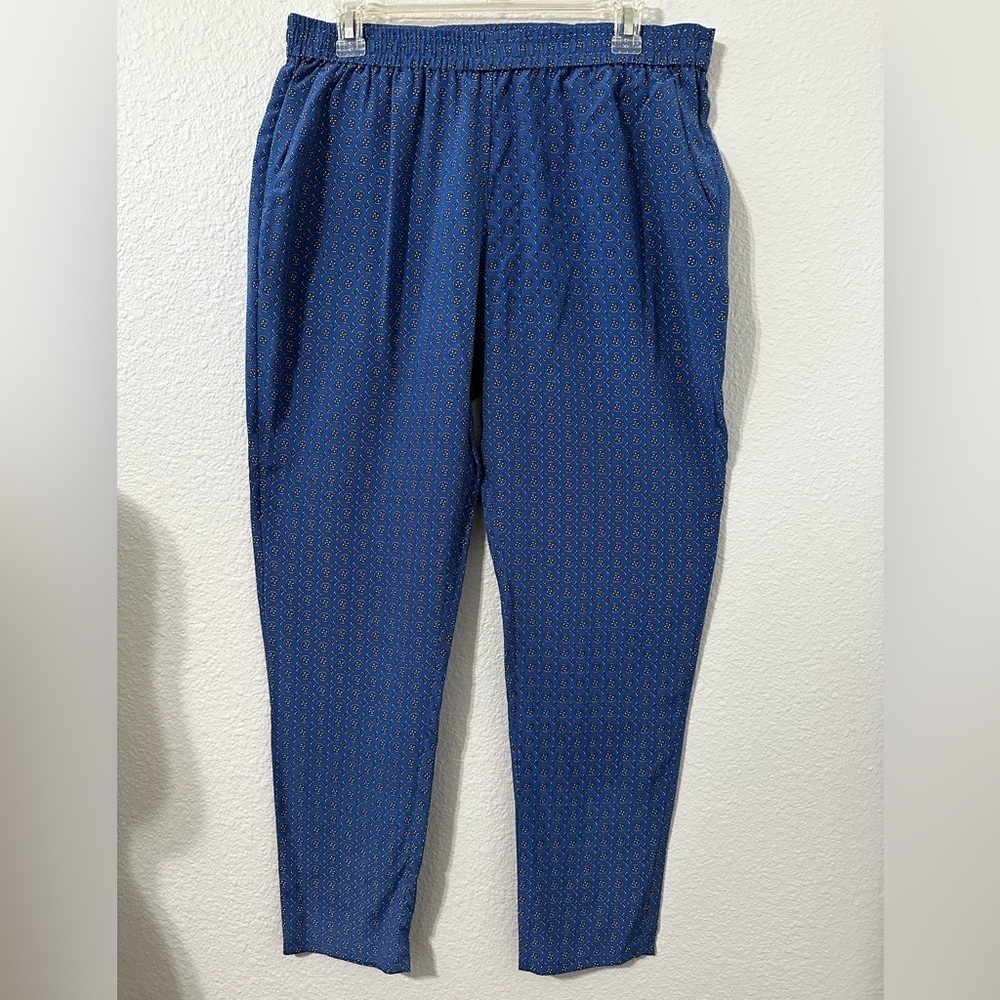 Joie Blue Silk Pant. Size M. EUC.